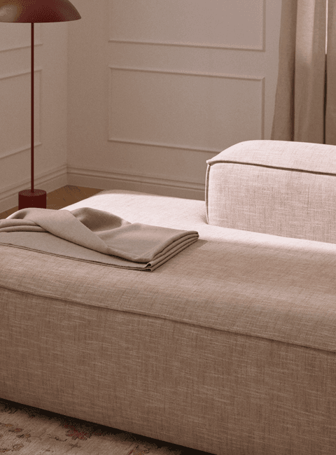 zbliżenie na tapicerkę sofy Lennon