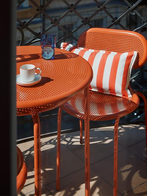 meble na balkon KUMI pomarańczowe