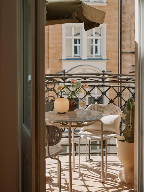 meble na balkon KUMI białe