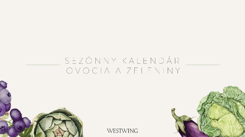 sezónny kalendár ovocia a zeleniny