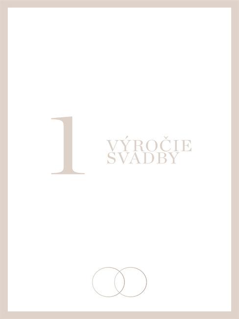 Šablóna k 1. výročiu svadby