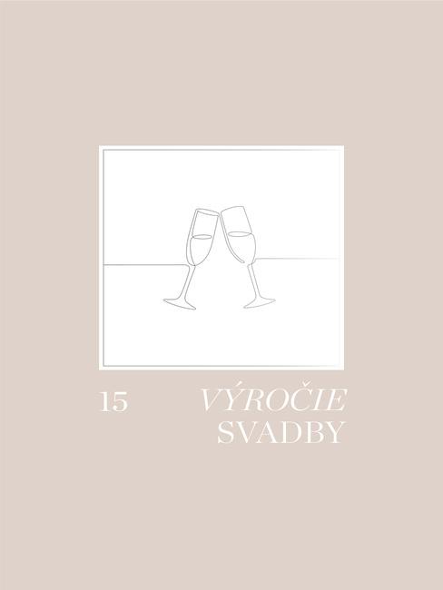 15. výročie svadby pozvánka alebo blahoželanie