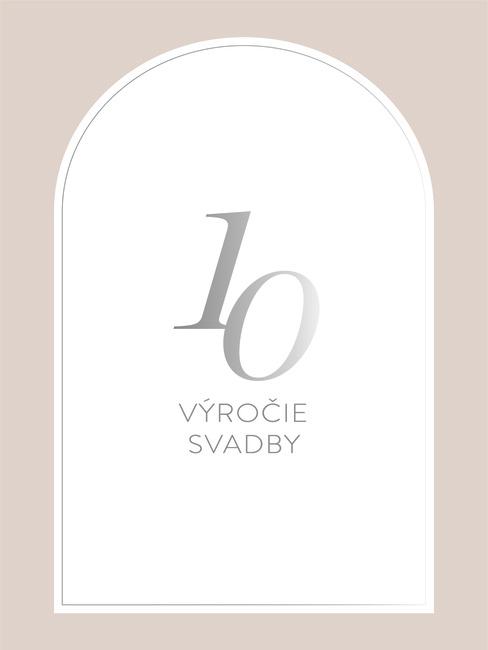10. výročie svadby ako pozvánka alebo blahoželanie