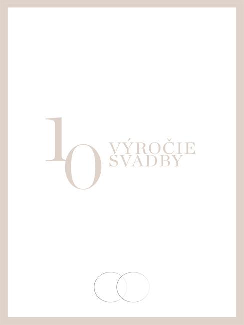 Pozvánka na 10. výročie svadby