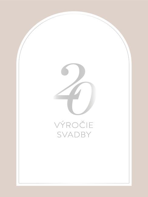 Výročie svadby 20. rokov