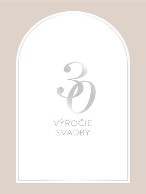 Pozvánka na 30. výročie svadby