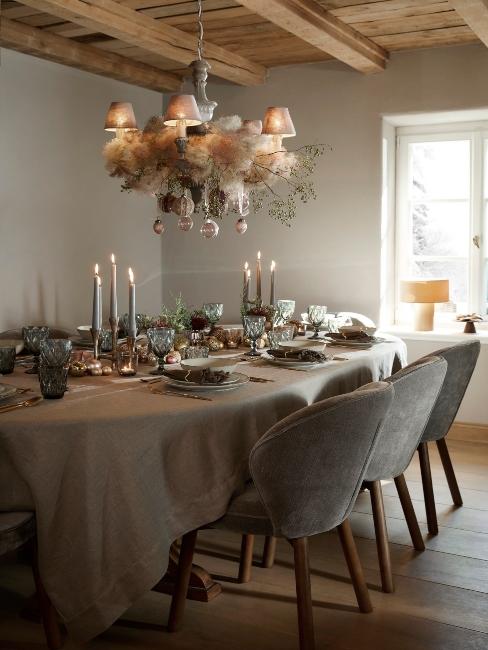shabby chic vianočné prestieranie