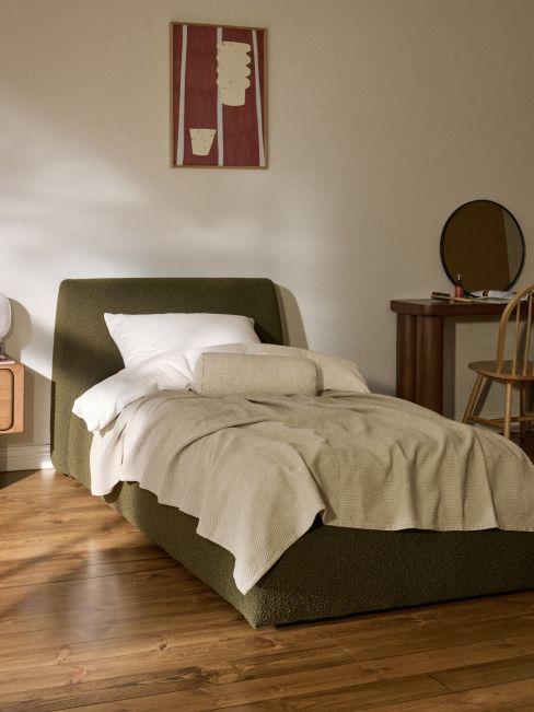 space-saving single bed for a small bedroom