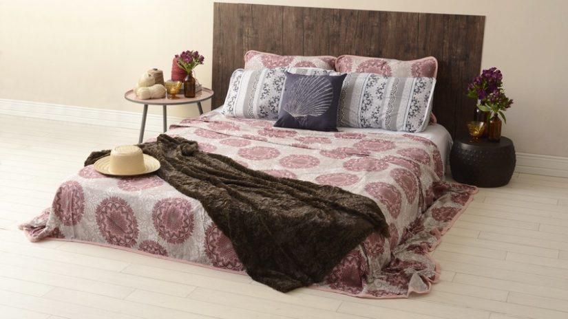 styl boho - postel