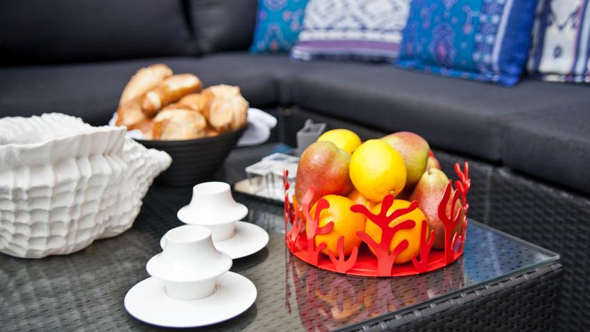 Rattan Essgruppe