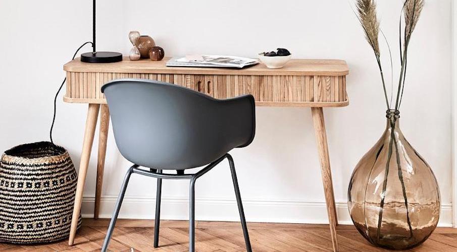 Platzsparende Möbel Barbier Konsole als Arbeitsplatz