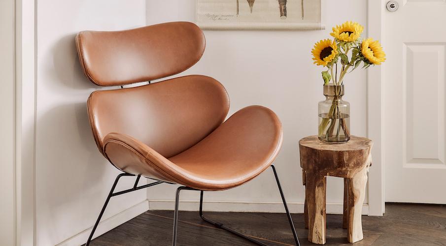 Egg Chair Alternative aus Leder