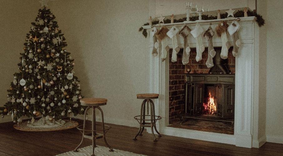 árbol de navidad blanco