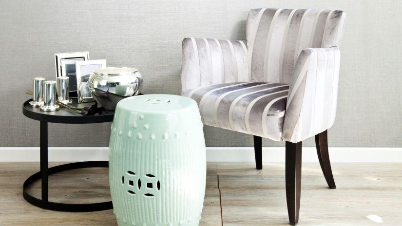fauteuil à rayures
