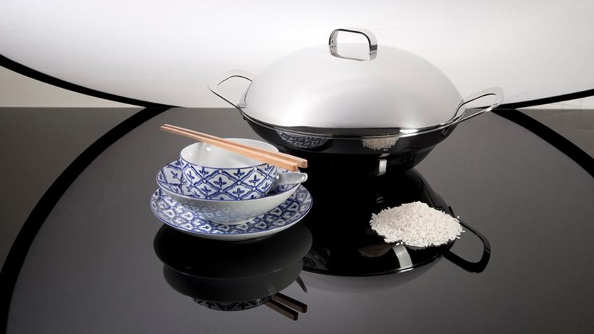 Wok en inox