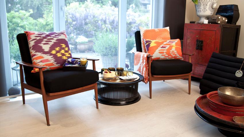 fauteuil bleu marine