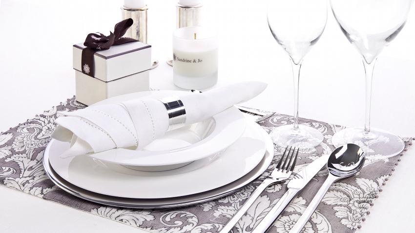 Set de table argenté