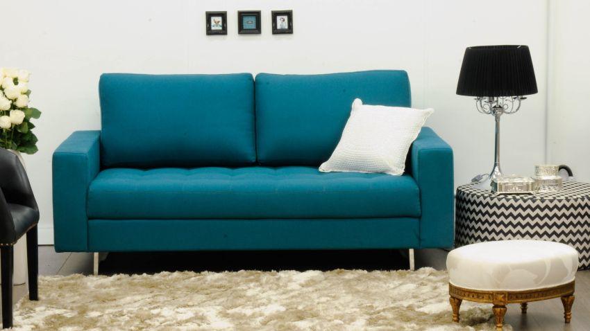 Canapé turquoise trois places