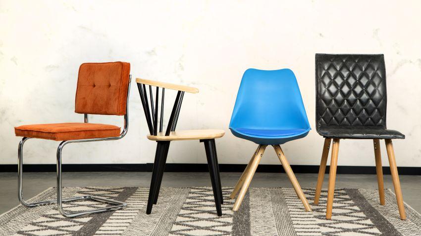 Chaise bleue design