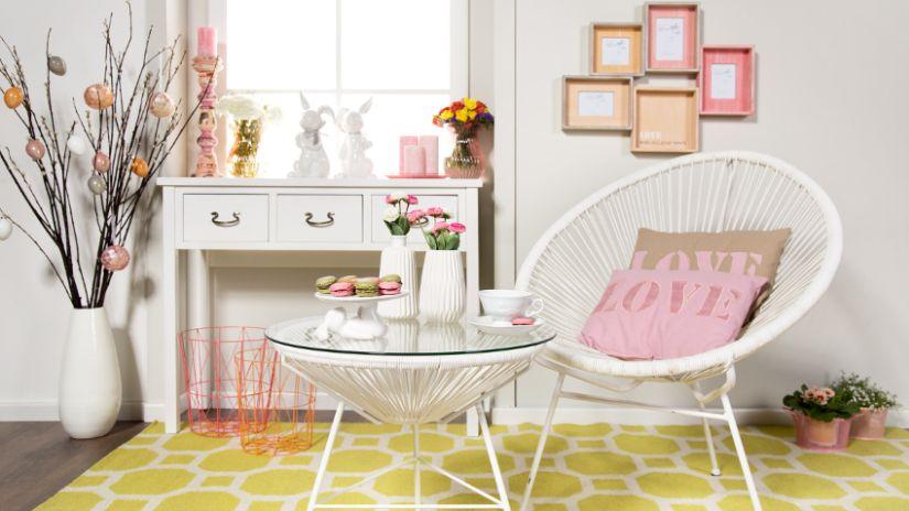 Fauteuil acapulco de couleur blanche