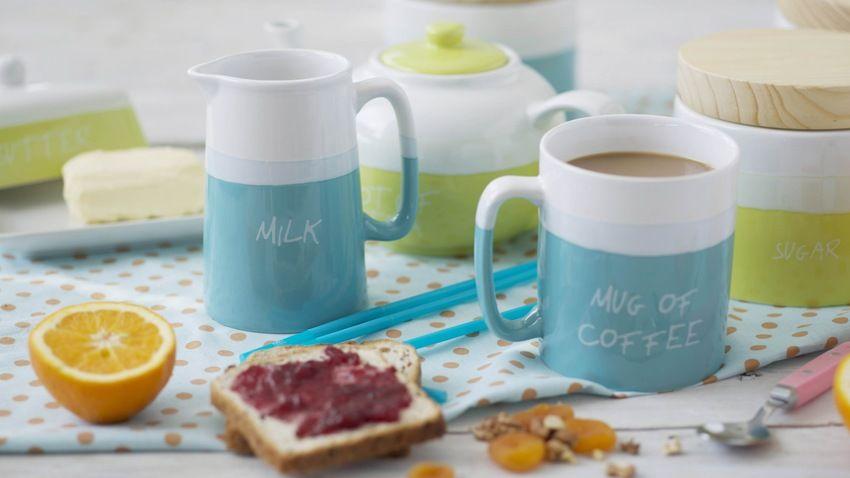 Mug bleu vintage