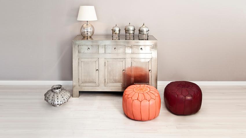 Pouf bordeaux