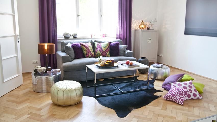 coussin argenté