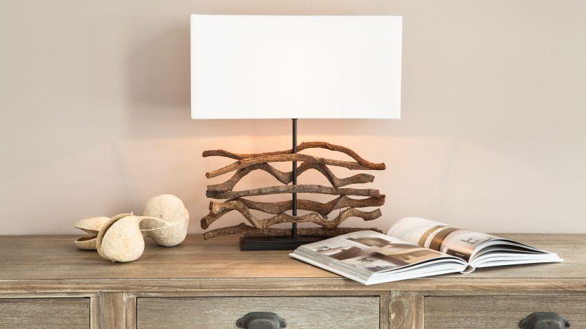 lampe bois flotté