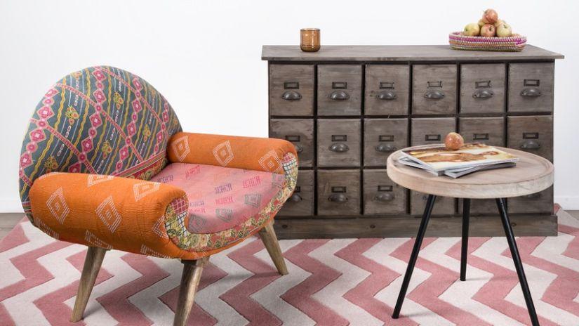 Commode apothicaire vintage en bois