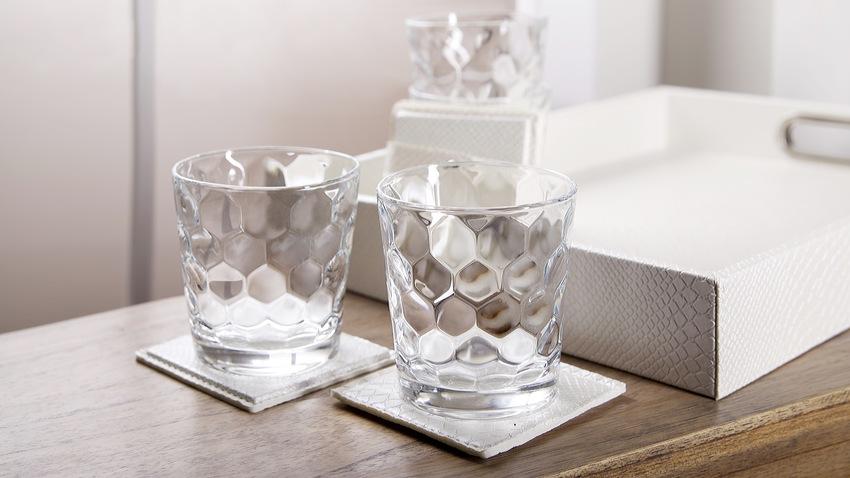 Dessous de verre design blanc