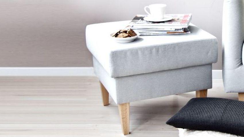 Pouf de rangement carré en tissu