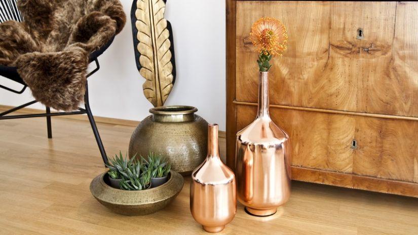 Grand vase scandinave en cuivre