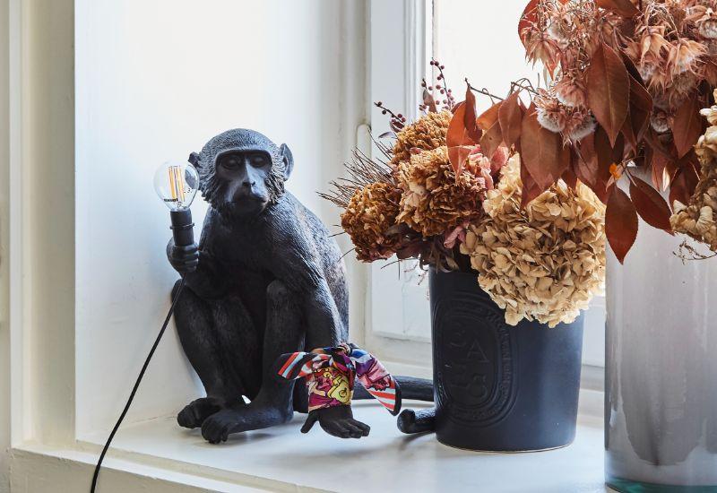 lampe singe seletti noire