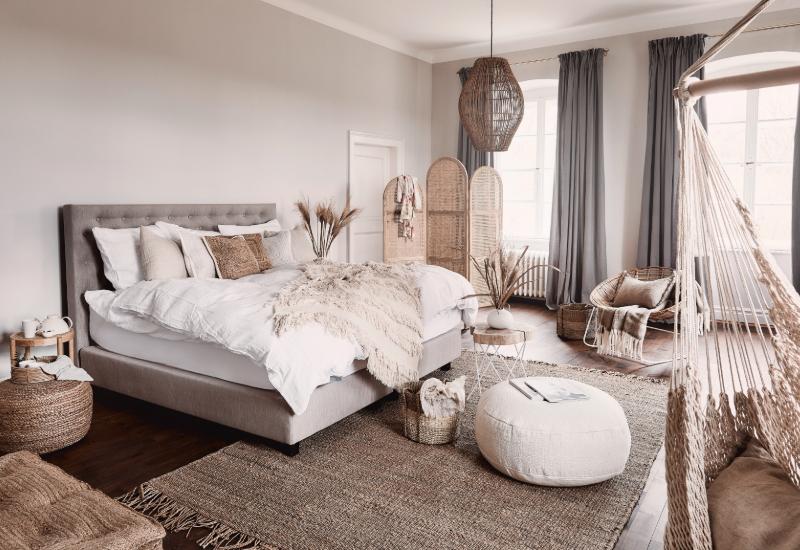 chambre boheme chic scandi