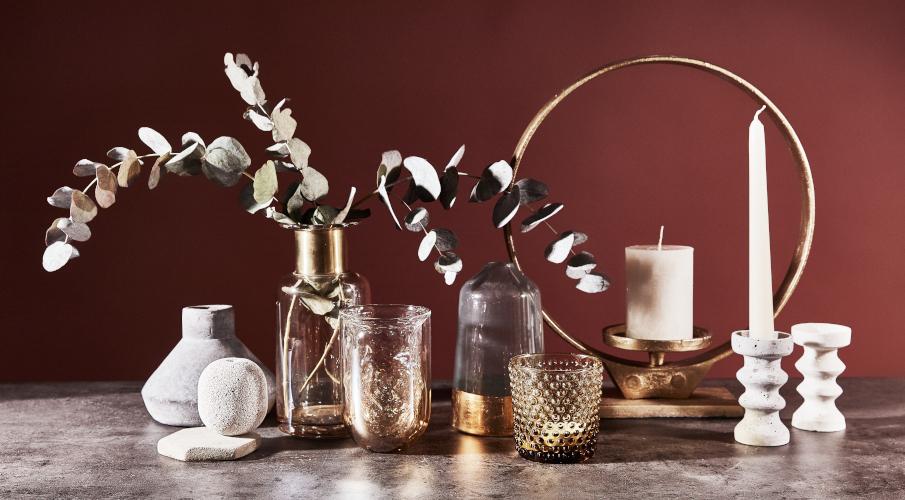 objets de decoration dores