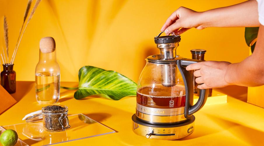 Passoire à thée intégrée, théière en verre électrique Kitchen Aid
