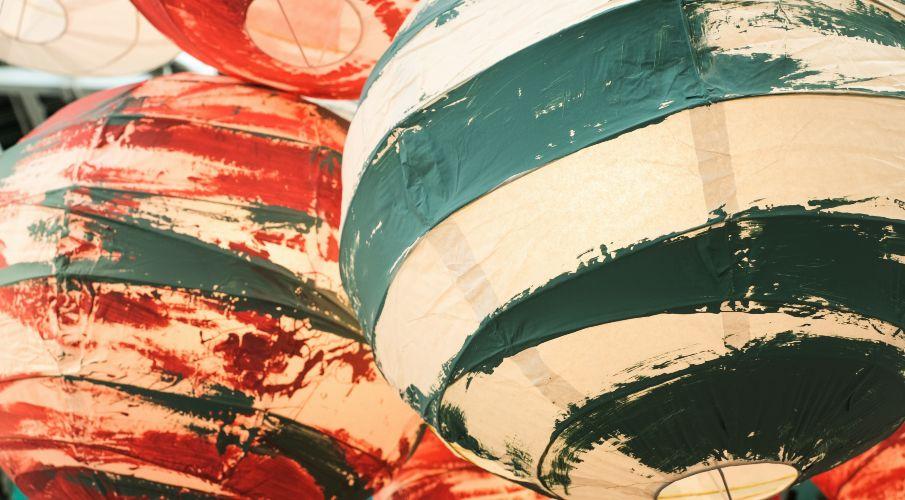 abat jours multicolores