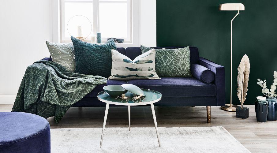canape bleu fonce design