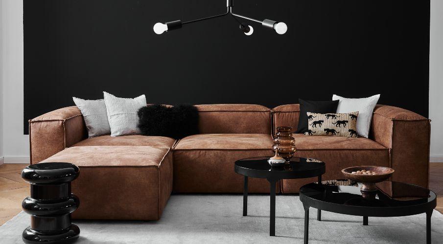 canapé lennon westwing collection marron
