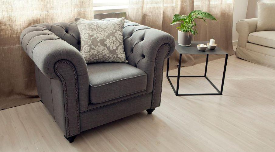 grand fauteuil gris
