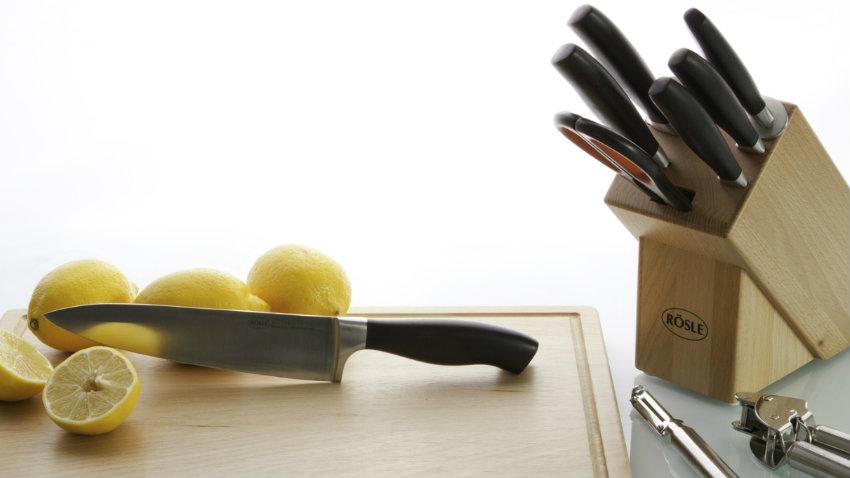 coltello da carne tagliere portacoltelli set coltelli limoni
