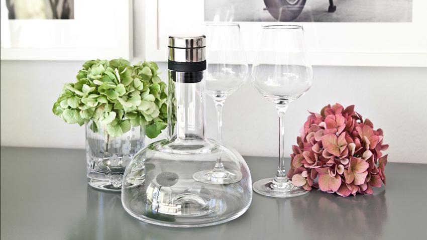 brocca per vino calici fiori