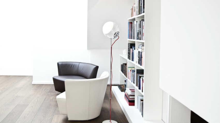 libreria laccata bianca chic