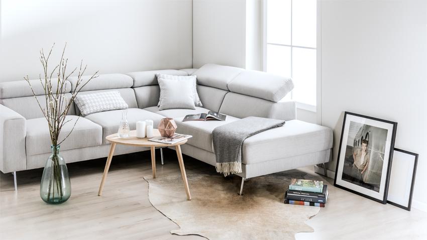 design leren hoekbank met opbergruimte