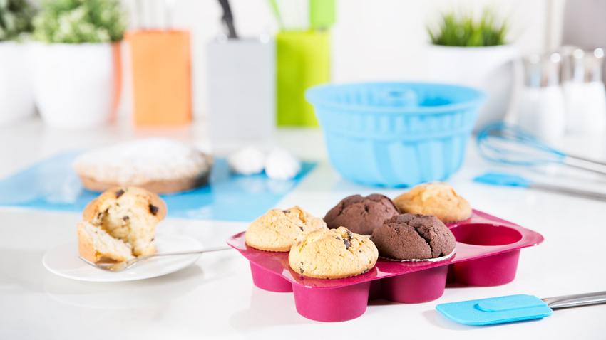 roze siliconen mini cupcake vormpjes