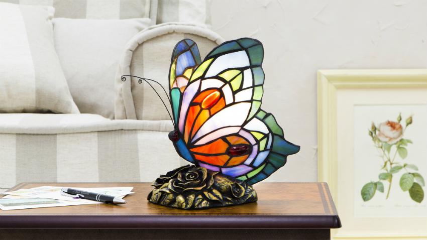 art deco lampen gekleurde vlinderlamp klassiek interieur