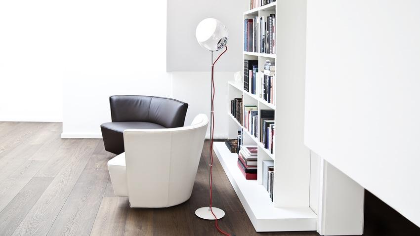 Staande lamp met dimmer modern interieur wit