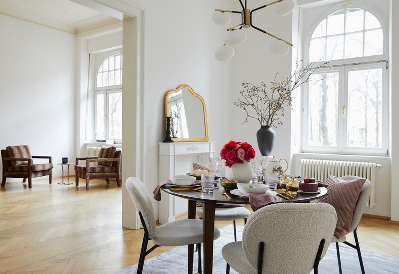 mangohout eettafel