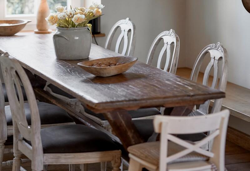 Brocante eettafel
