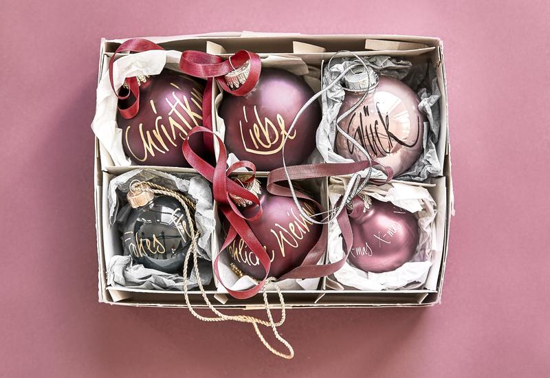 Kerstballen opbergbox met vakjes